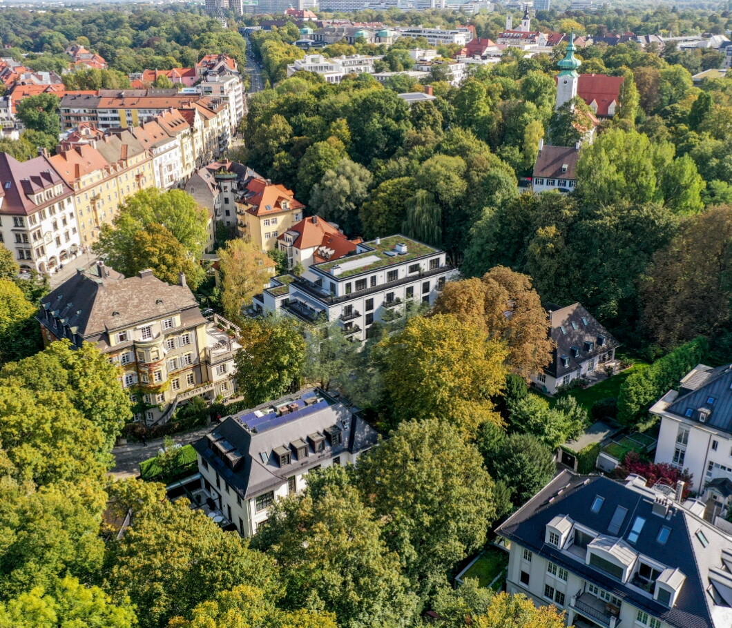 Luxus Villen München inmitten von Grün