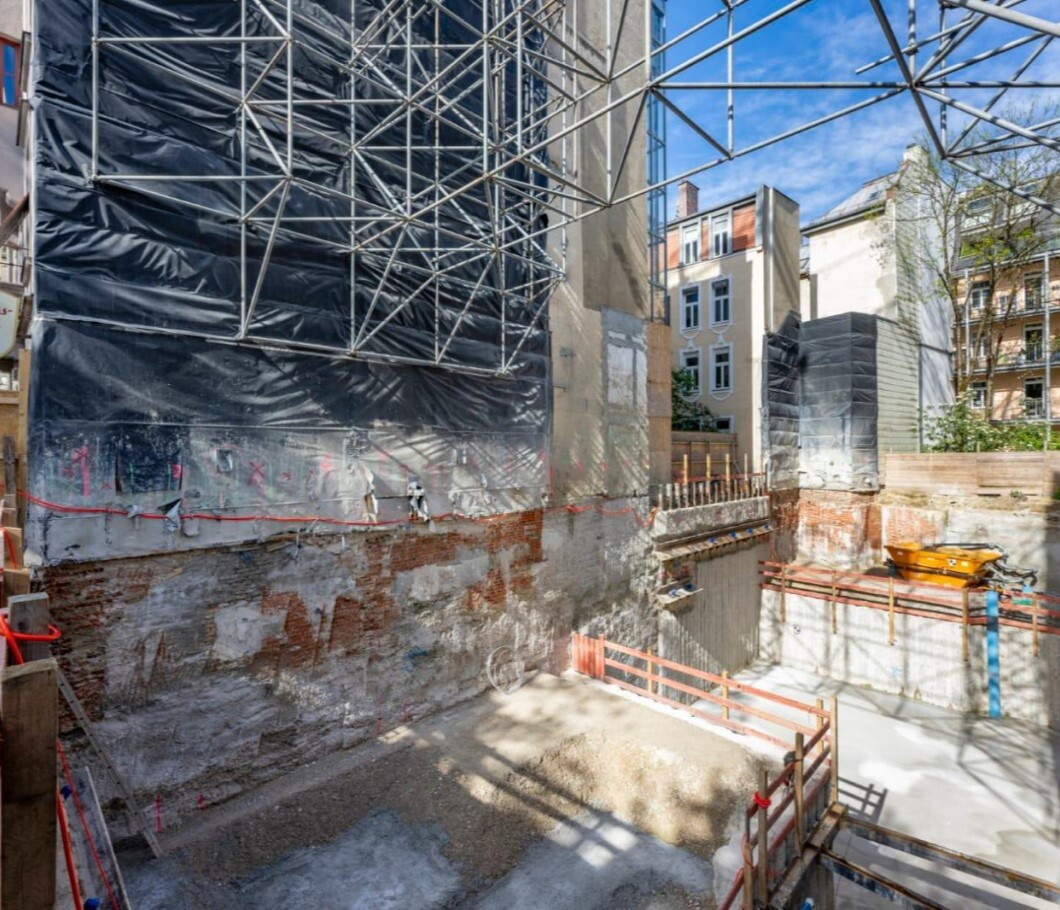 Johannisplatz – Baufortschritt April 2024