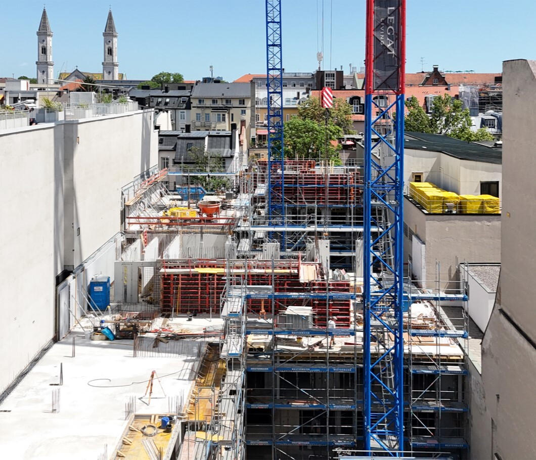 MAX HÖFE – Baustellenfortschritt Juli 2025
