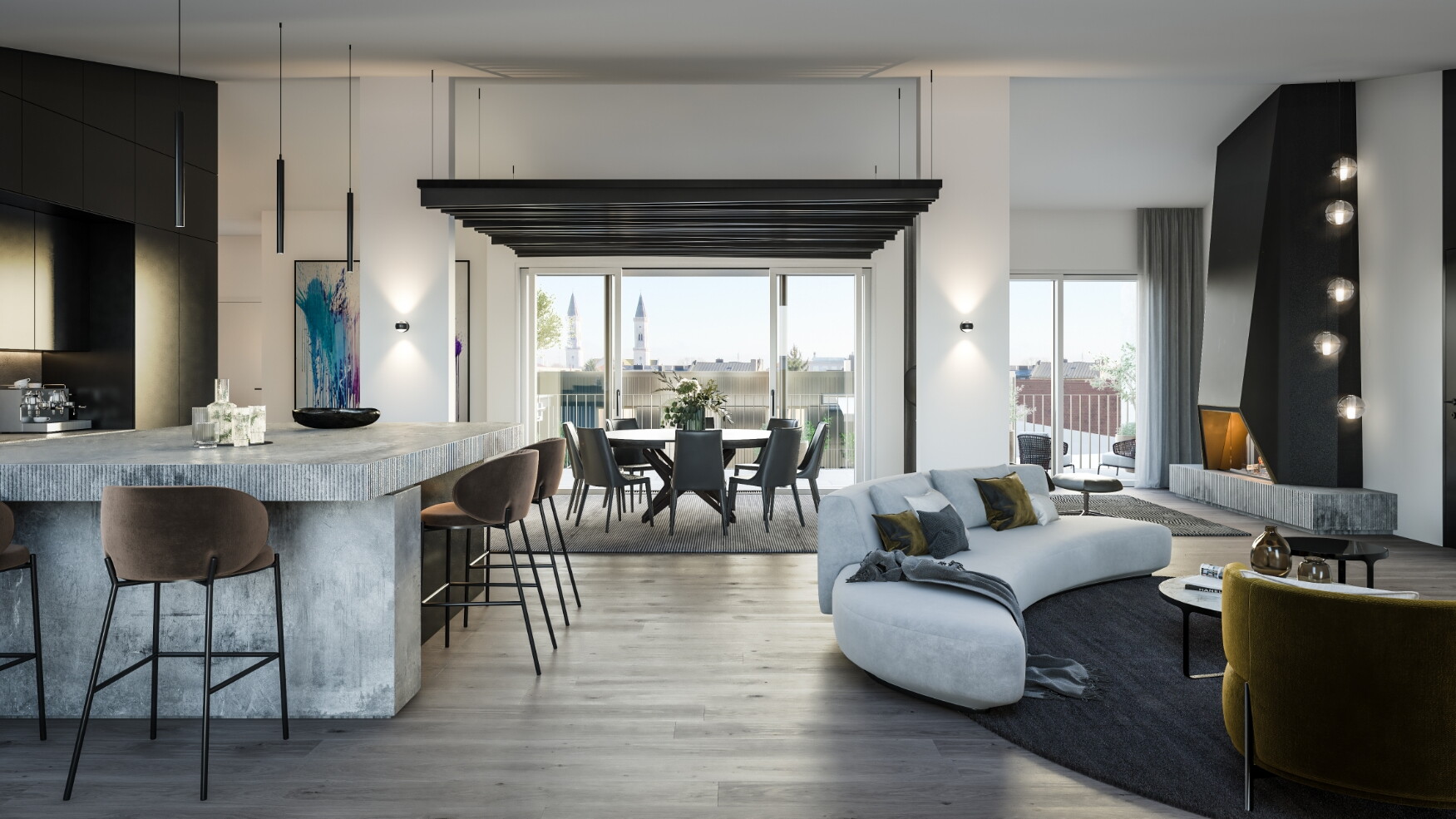 Penthouse Wohnung mit Luxus Ausstattung