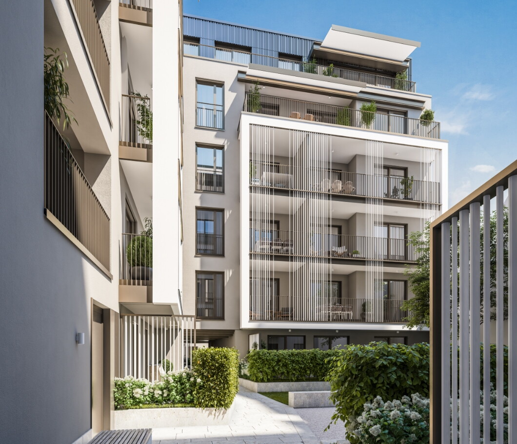 MAX HÖFE – Außenansicht Fassade Südseite