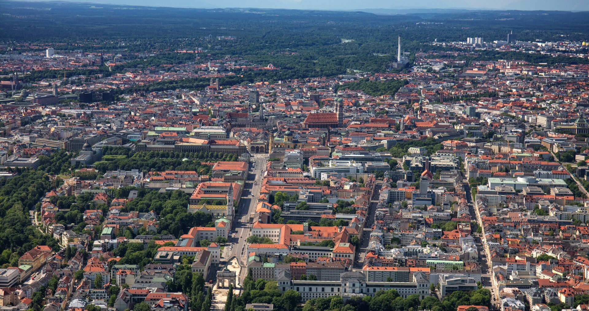 MAX HÖFE – Luftaufnahme Baustelle Türkenstraße Maxvorstadt München