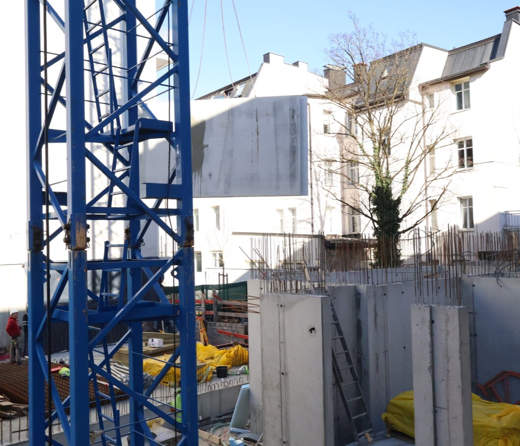 MAX HÖFE – Baustellenfortschritt März 2025